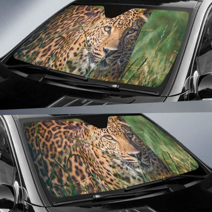 Leopard Grass Calm HdK Car Sun Shade