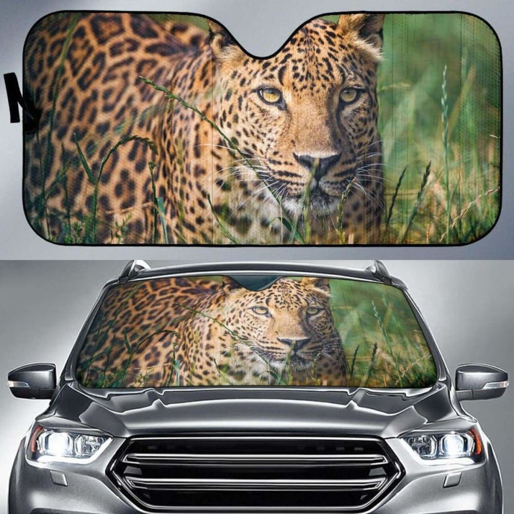 Leopard Grass Calm HdK Car Sun Shade