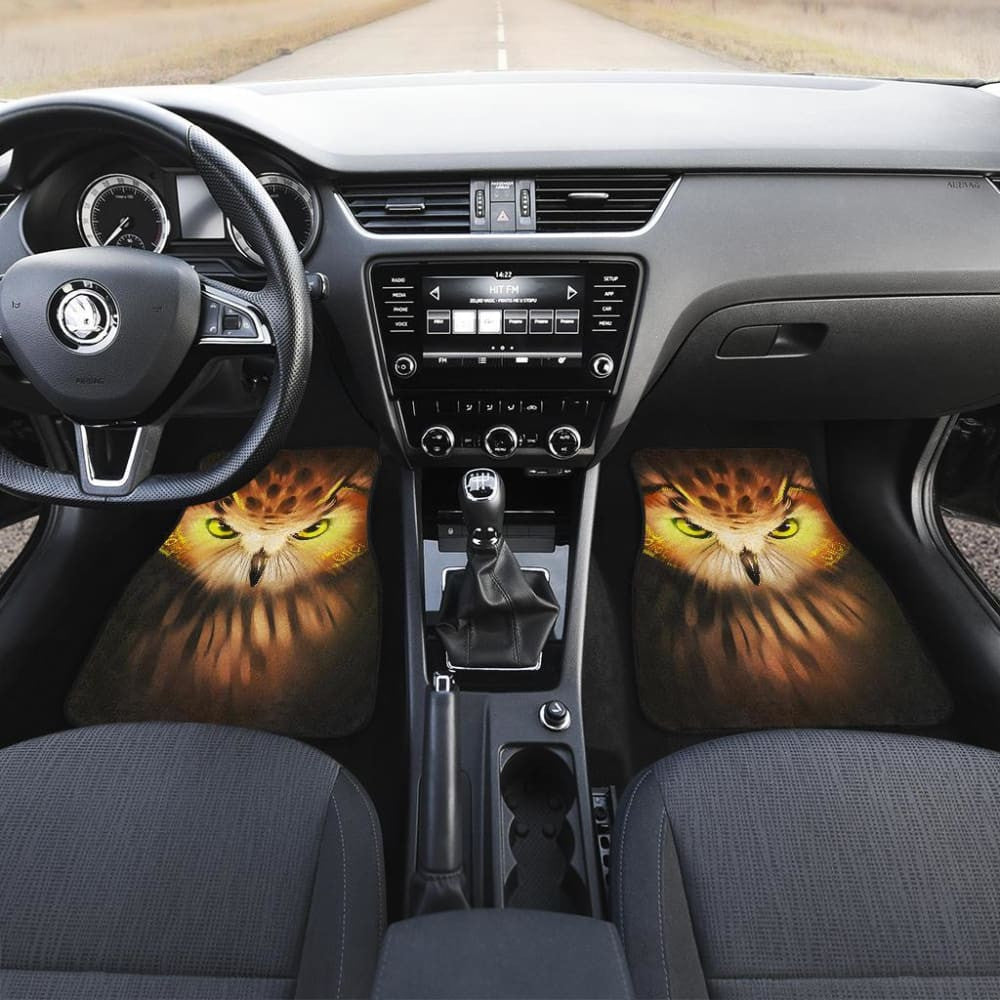 Owl Angry Face Wild Animal Car Floor Mats