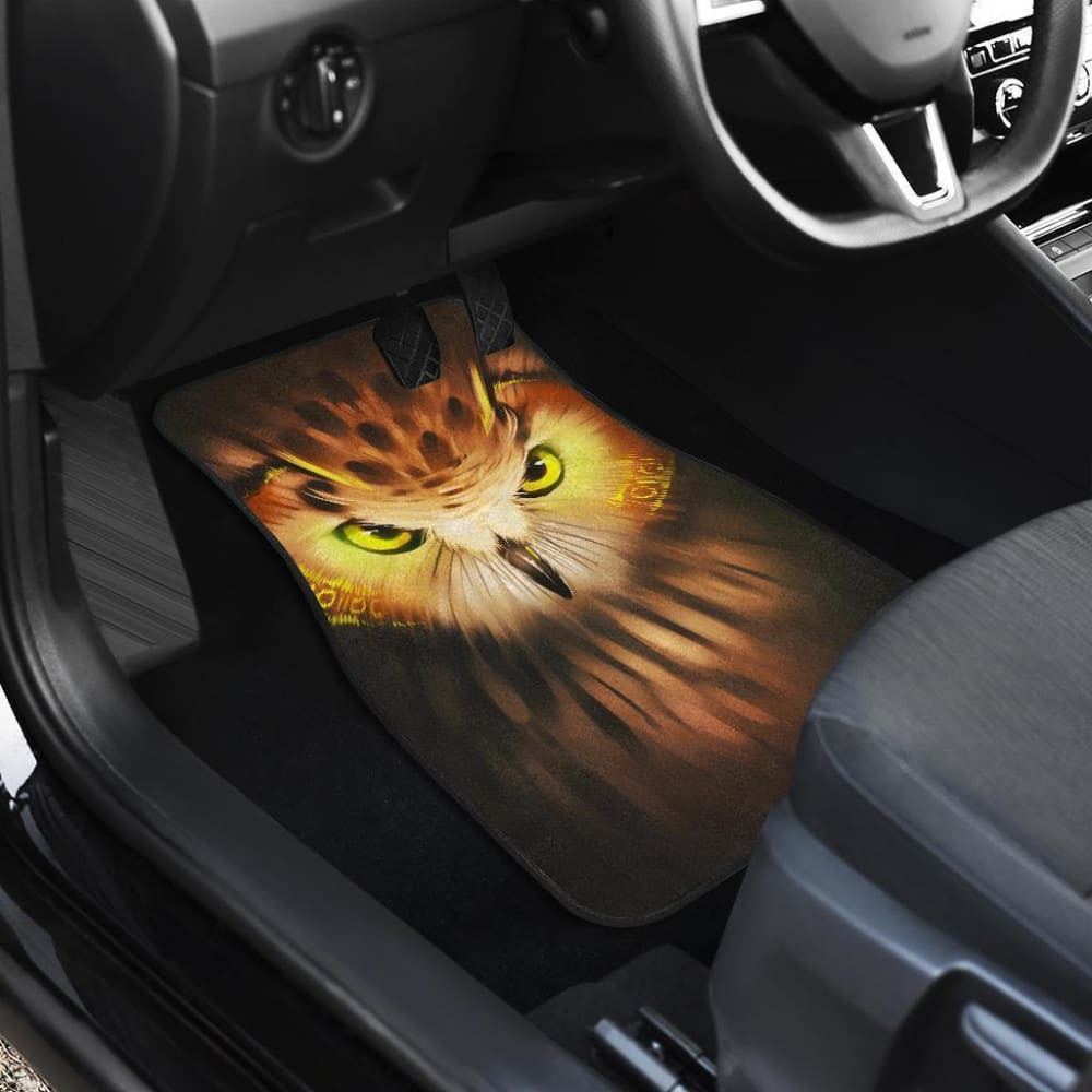 Owl Angry Face Wild Animal Car Floor Mats