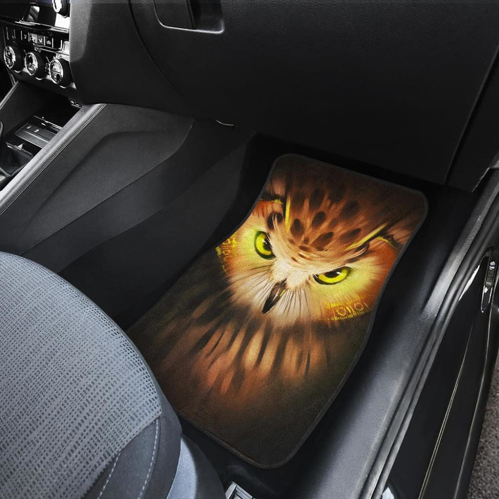 Owl Angry Face Wild Animal Car Floor Mats