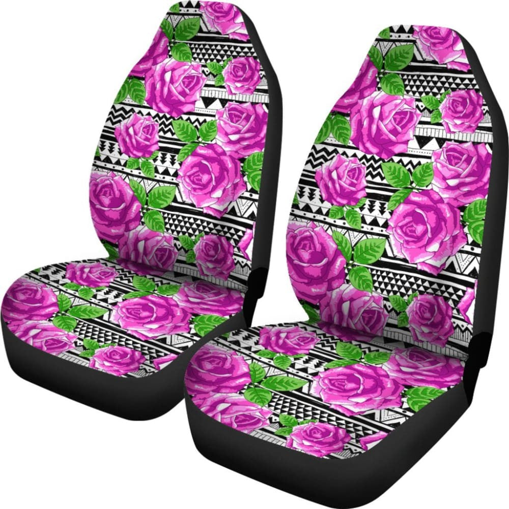 Floral Car Seat Covers Modern Boho Aztec