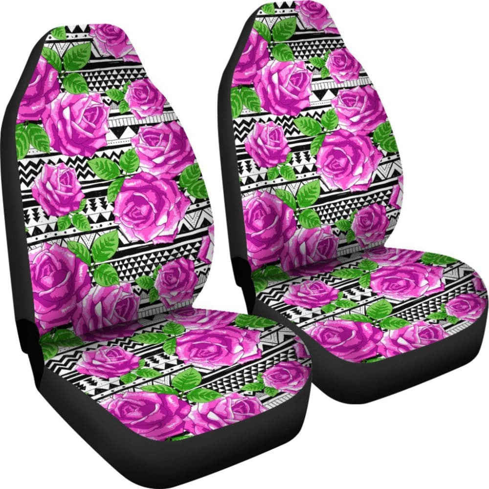 Floral Car Seat Covers Modern Boho Aztec