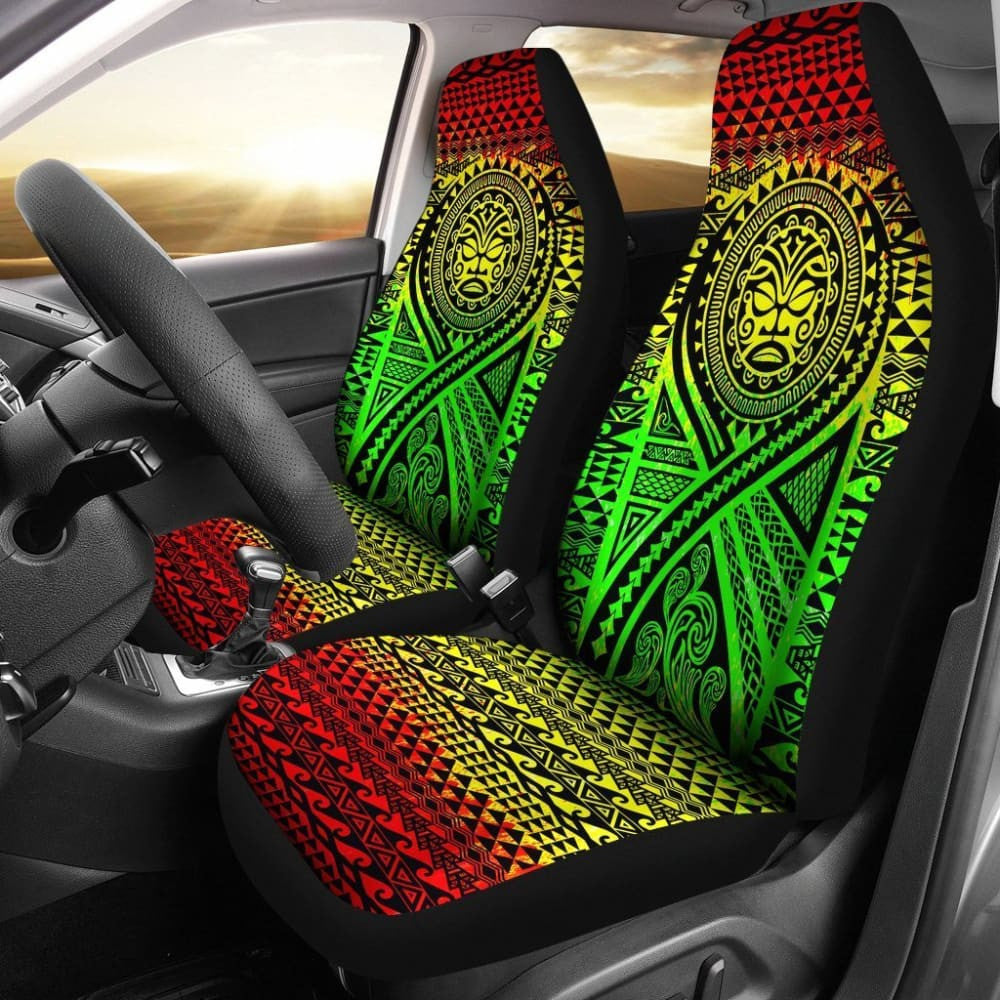 Hawaii Tribal Tiki Sun God Car Seat Covers