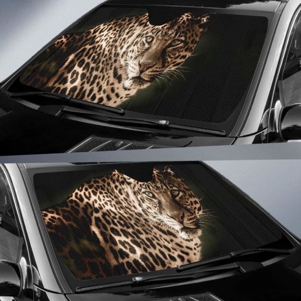 Leopard Dark HdK Car Sun Shade