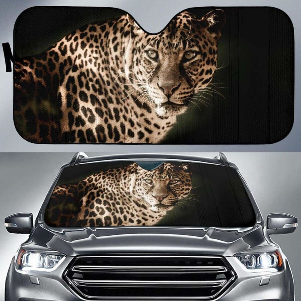 Leopard Dark HdK Car Sun Shade