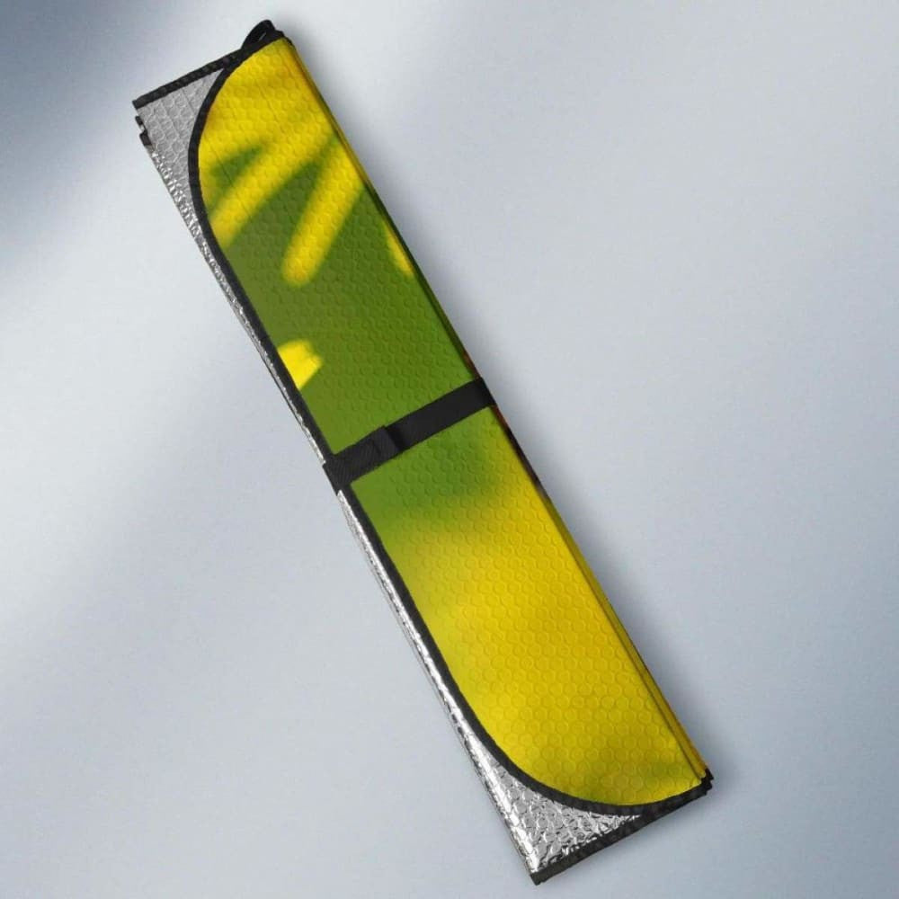 Butterfly Yellow FlowersK Car Sun Shade