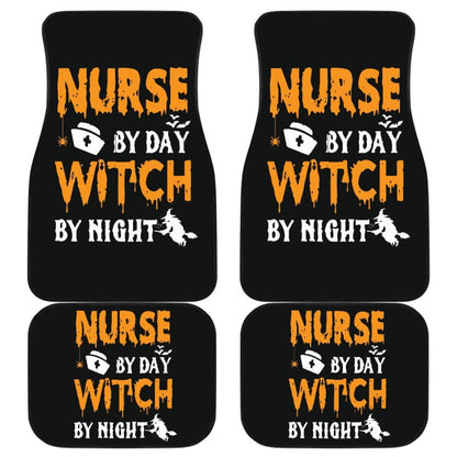 Nurse By Day, Witch By Night Halloween Gift Car Floor Mats