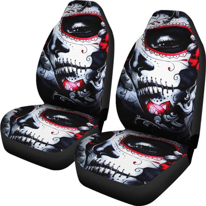 Pcs Sugar Skull Beautiful Girls Car Seat Covers