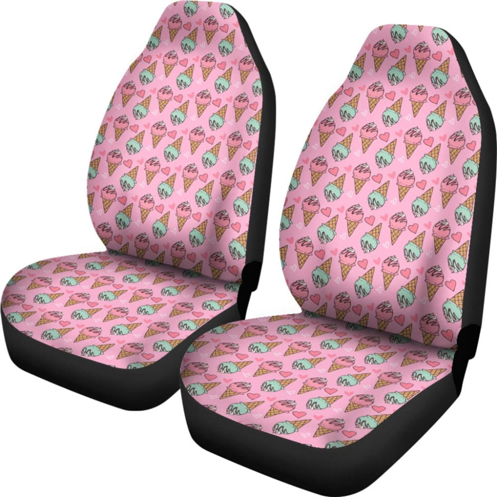 Cute Ice Cream Pattern Car Seat Covers