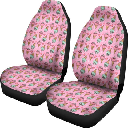 Cute Ice Cream Pattern Car Seat Covers