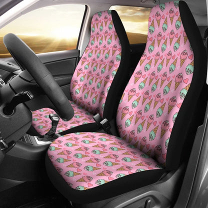 Cute Ice Cream Pattern Car Seat Covers