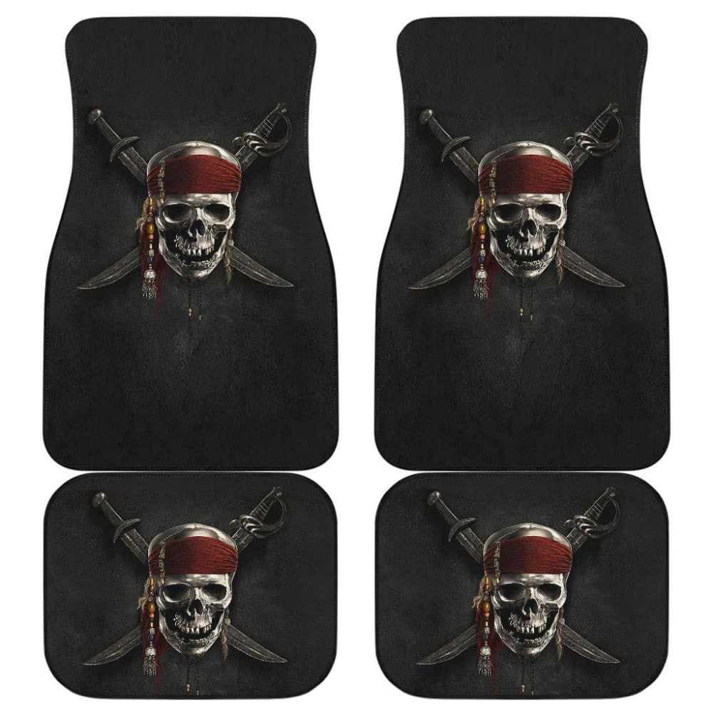 Jack Sparrow Skull Pirates Of The Caribbean Car Floor Mats