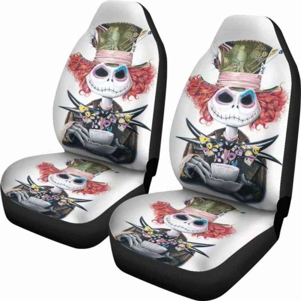 Jack Skellington Mad Hatter Car Seat Covers Amazing