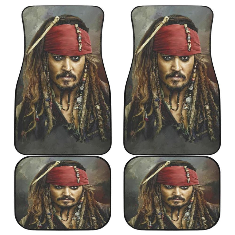 Jack Sparrow Art Pirates Of The Caribbean Car Floor Mats