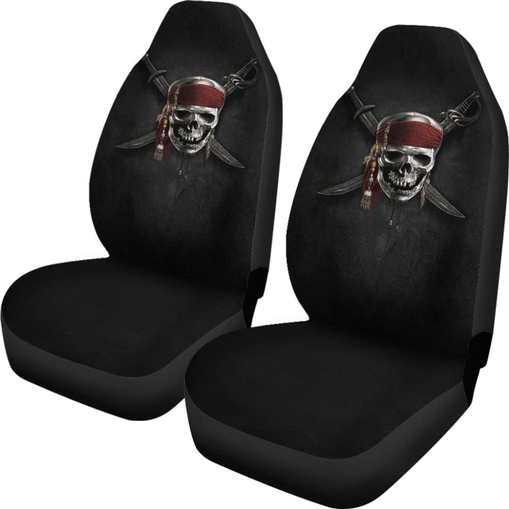 Jack Sparrow Skull Pirates Of The Caribbean Car Seat Covers