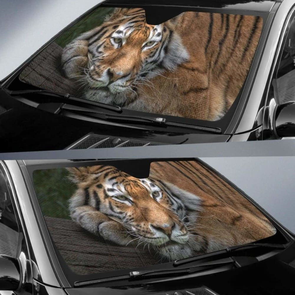 Siberian Tiger Amur Tiger Hd Car Sun Shade