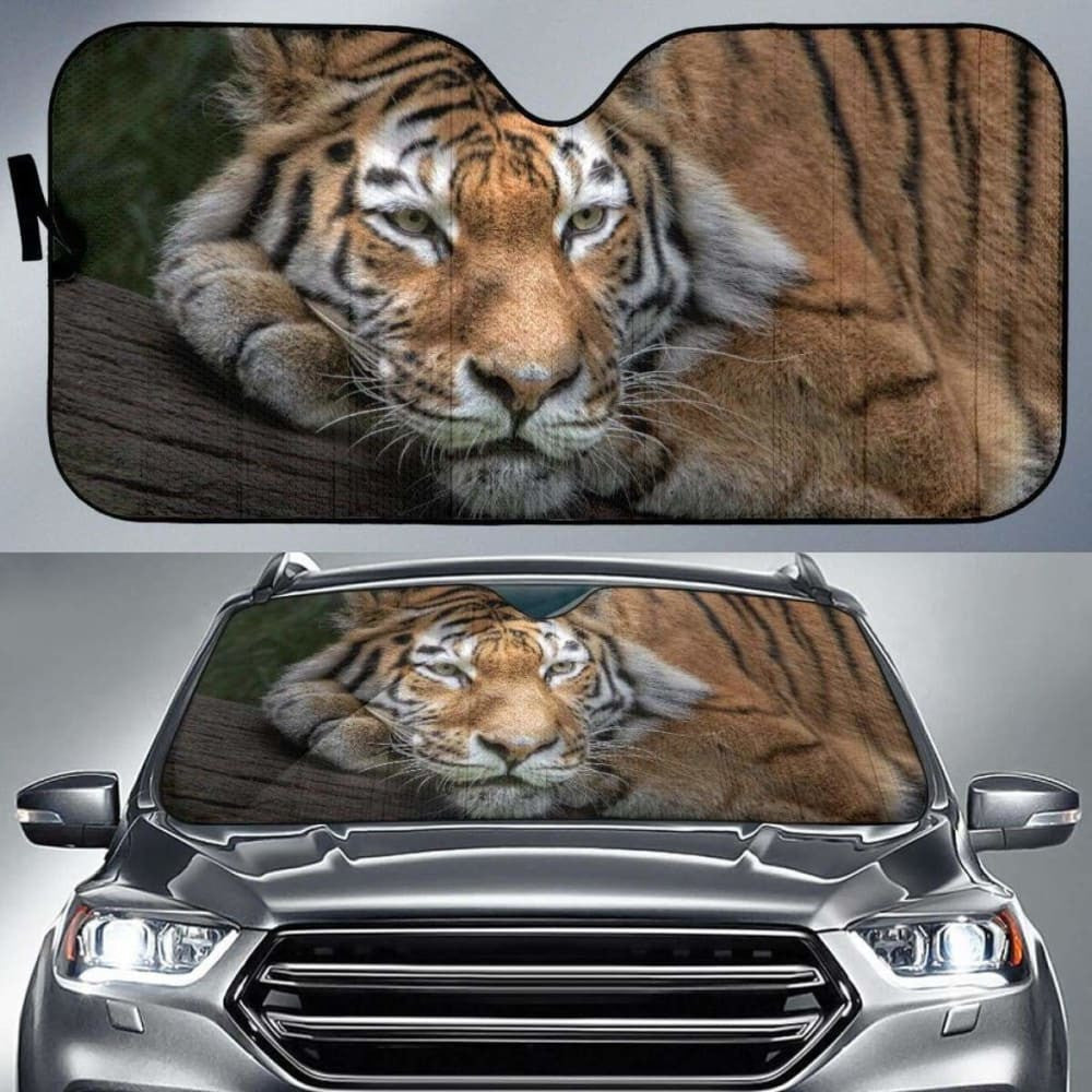 Siberian Tiger Amur Tiger Hd Car Sun Shade