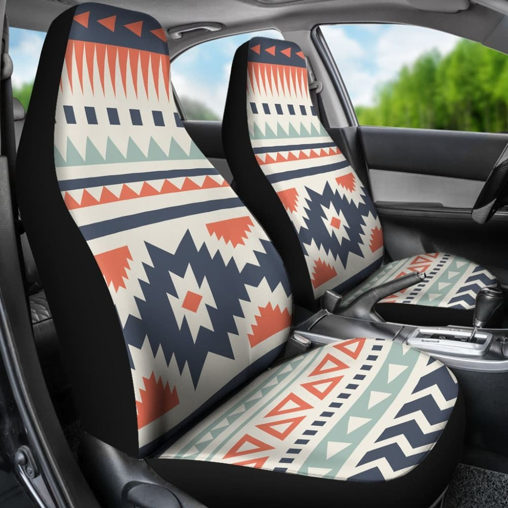 Colorful Aztec Design Car Seat Covers