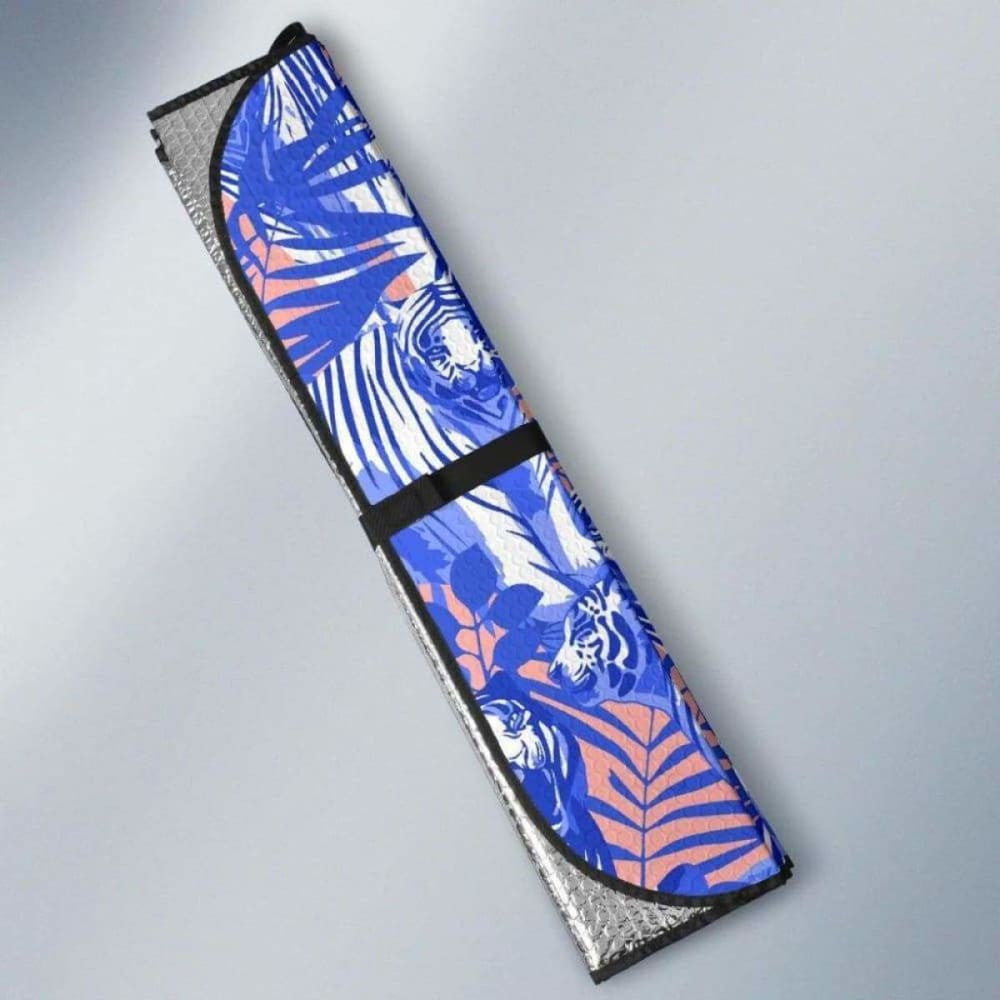 White Bengal Tigers Pattern Car Auto Sun Shades