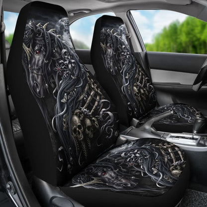 Pcs Sugar Skull Horse Car Seat Covers