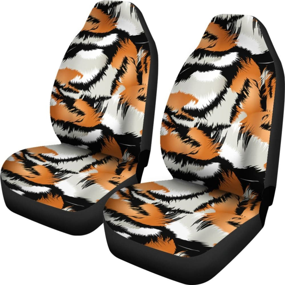 Tiger Print Car Seat Covers