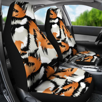 Tiger Print Car Seat Covers