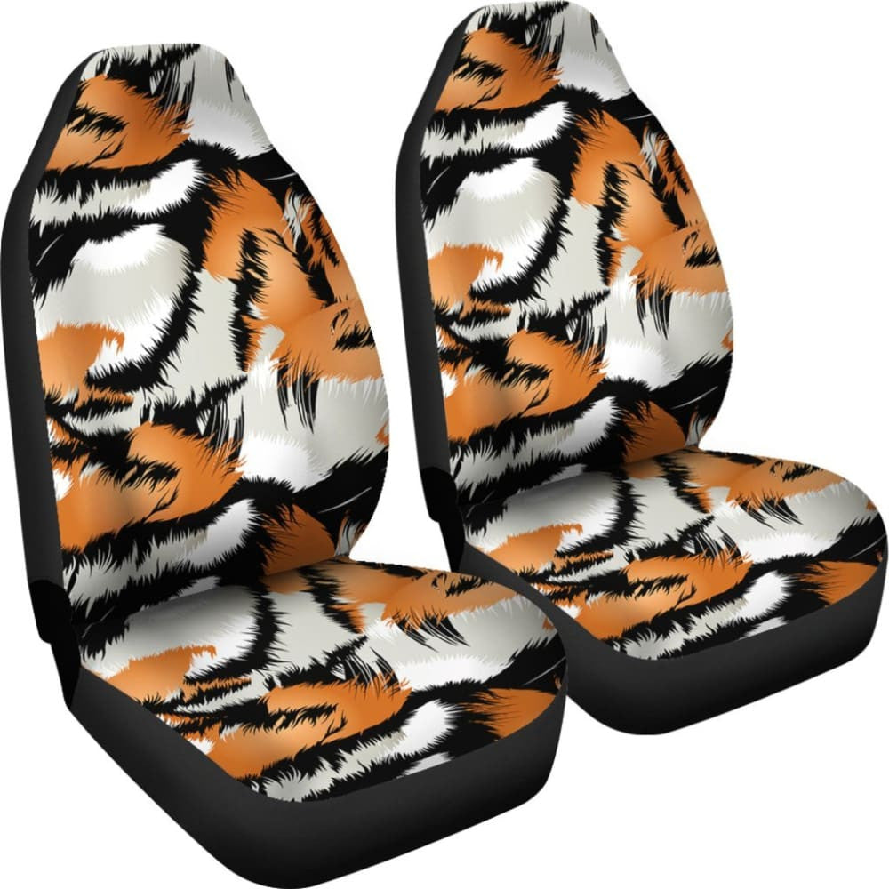 Tiger Print Car Seat Covers