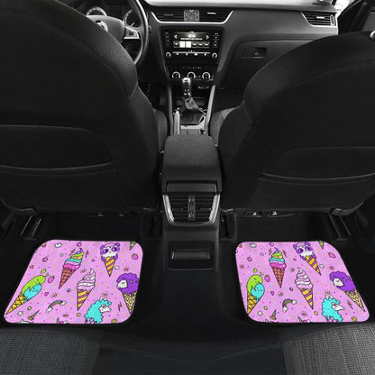 Colorful Funny Cute Ice Cream Car Floor Mats