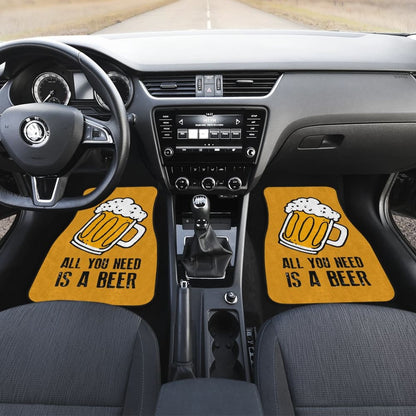 All You Need Is Beer Cheering Beer Car Floor Mats