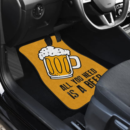 All You Need Is Beer Cheering Beer Car Floor Mats