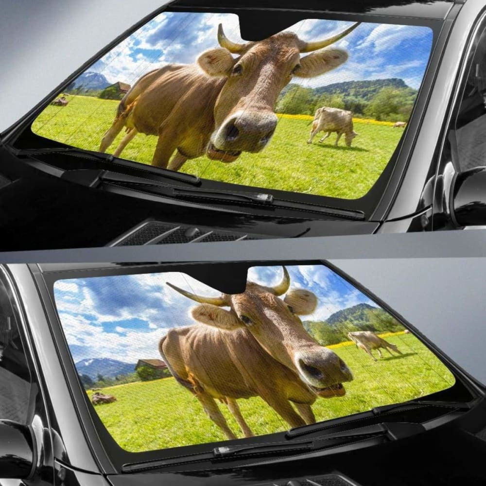 Auto Sun Shades  - Cow