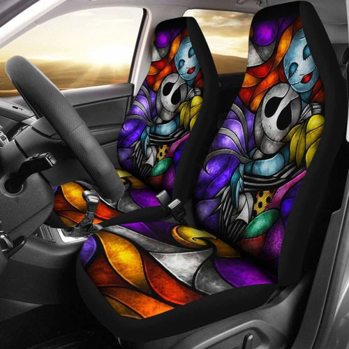 Jack & Sally Nightmare Before Christmas Car Seat Covers For Fan Gift Amazing