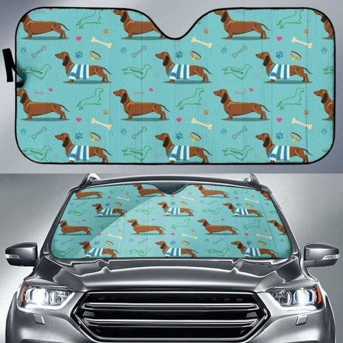 Dachshund Decorative Background Car Auto Sun Shades