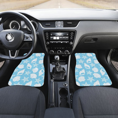 Sea-blue Seashells Car Floor Mats