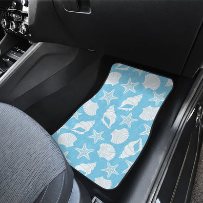 Sea-blue Seashells Car Floor Mats