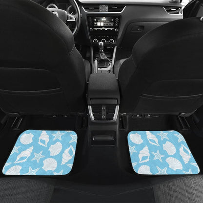 Sea-blue Seashells Car Floor Mats