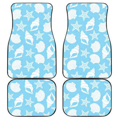 Sea-blue Seashells Car Floor Mats