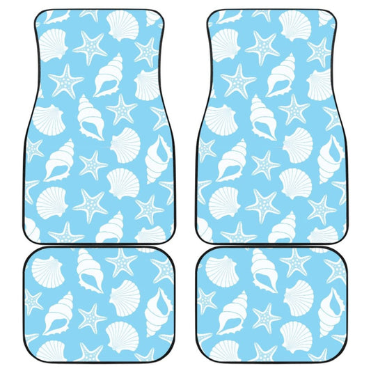 Sea-blue Seashells Car Floor Mats