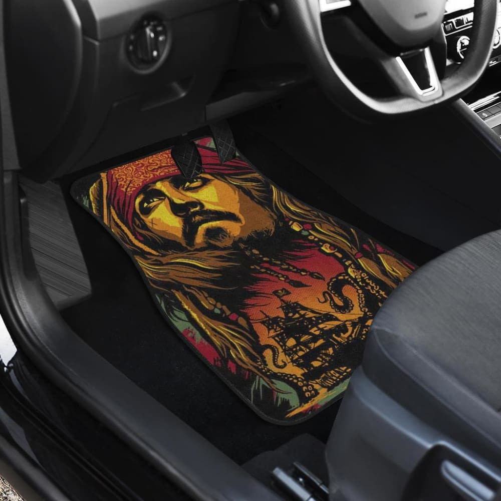 Jack Sparrow Art Car Floor Mats Pirates Of The Caribbean