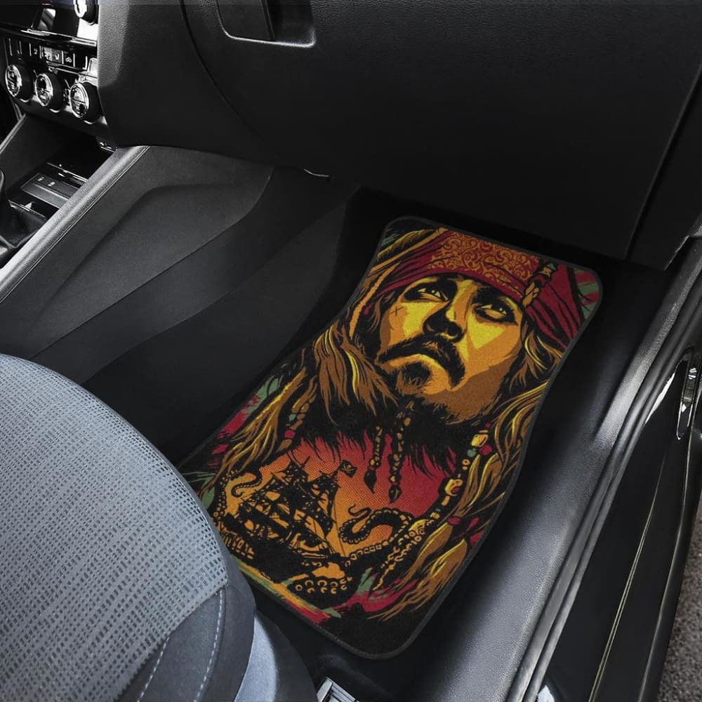 Jack Sparrow Art Car Floor Mats Pirates Of The Caribbean