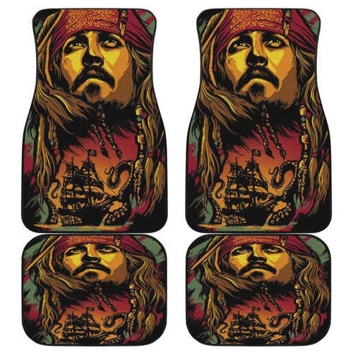 Jack Sparrow Art Car Floor Mats Pirates Of The Caribbean
