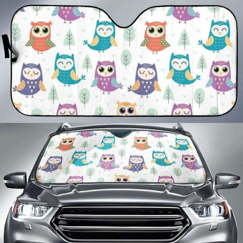 Cute Owl Pattern Car Auto Sun Shades