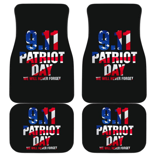 . Never Forget We Will Never Forget Car Floor Mats