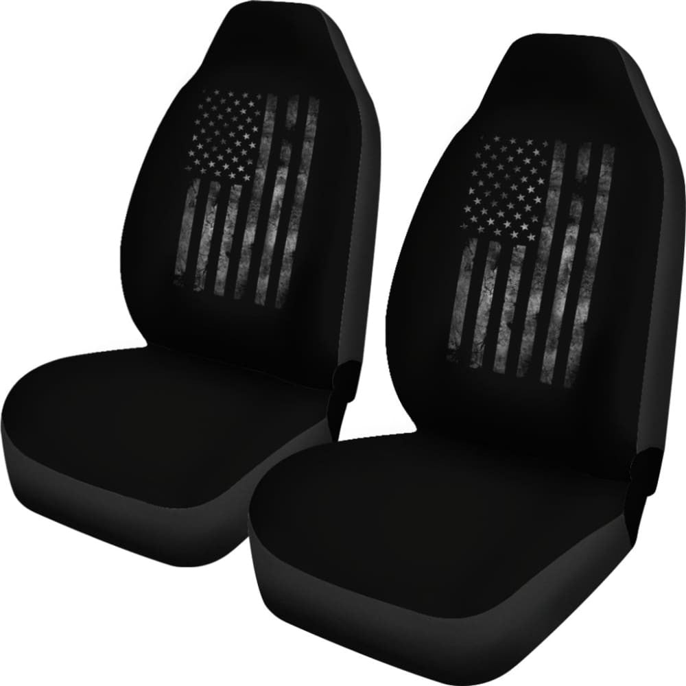 American Flag Black Car Seat Covers