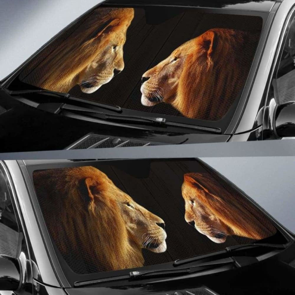 Lion & Lioness Auto Sun Shade