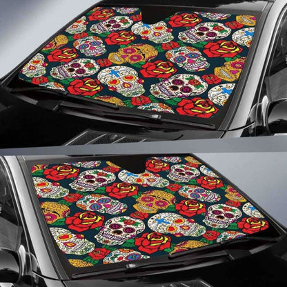 Sugar Skull Auto Sun Car Shades