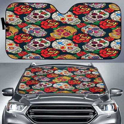 Sugar Skull Auto Sun Car Shades