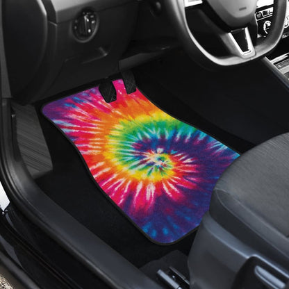 Colorful Tie Dye Spiral Car Floor Mats