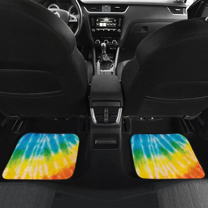 Colorful Tie Dye Spiral Car Floor Mats